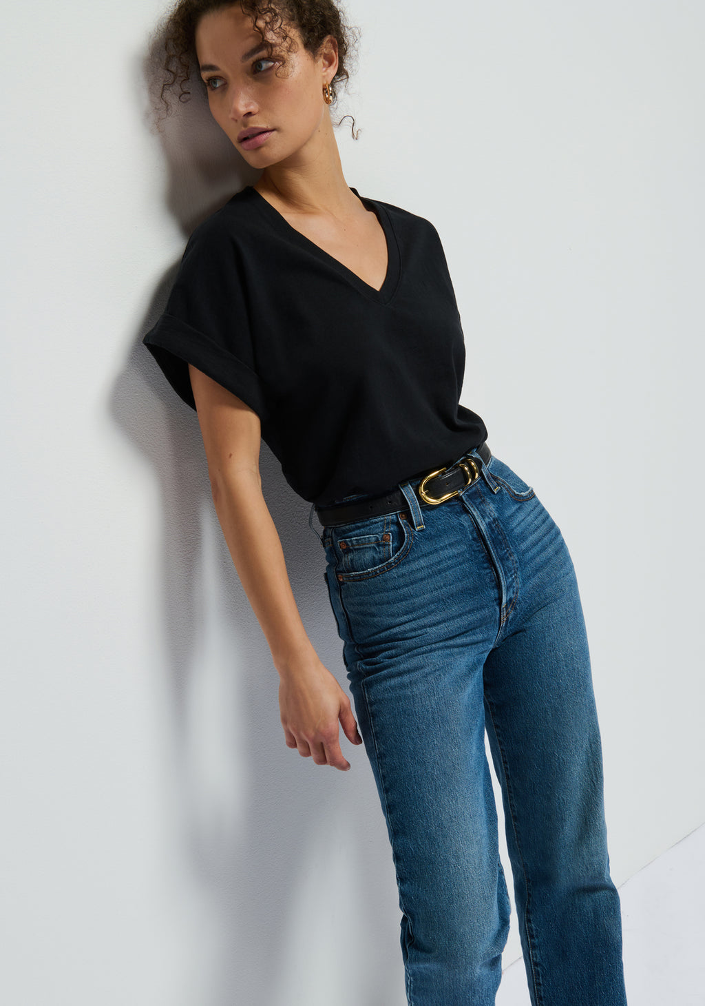 Stevie Cuffed V-Neck
