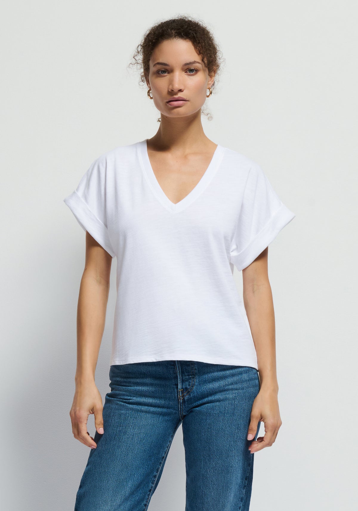 Stevie Cuffed V-Neck