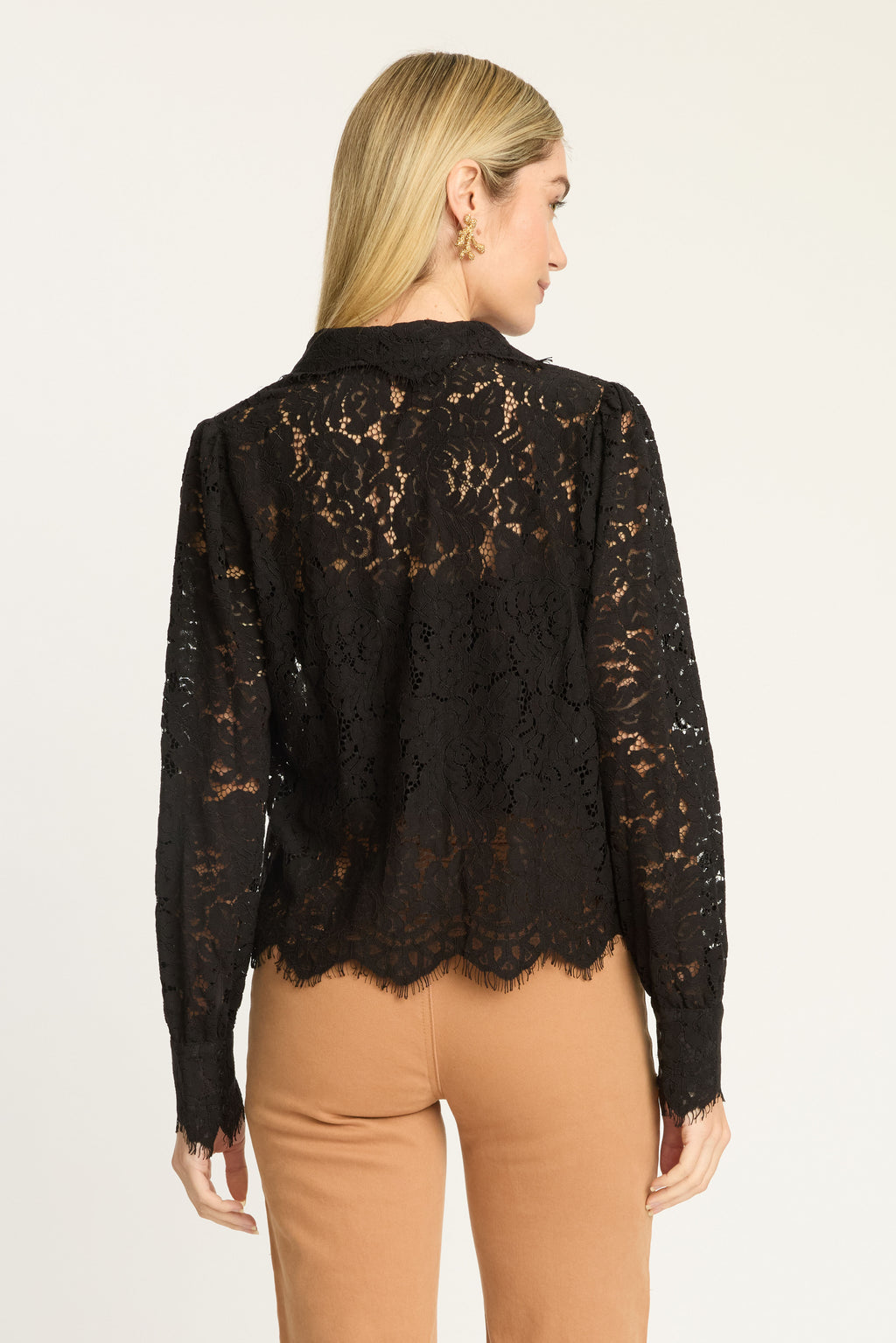 Emmie Top in Black Lace