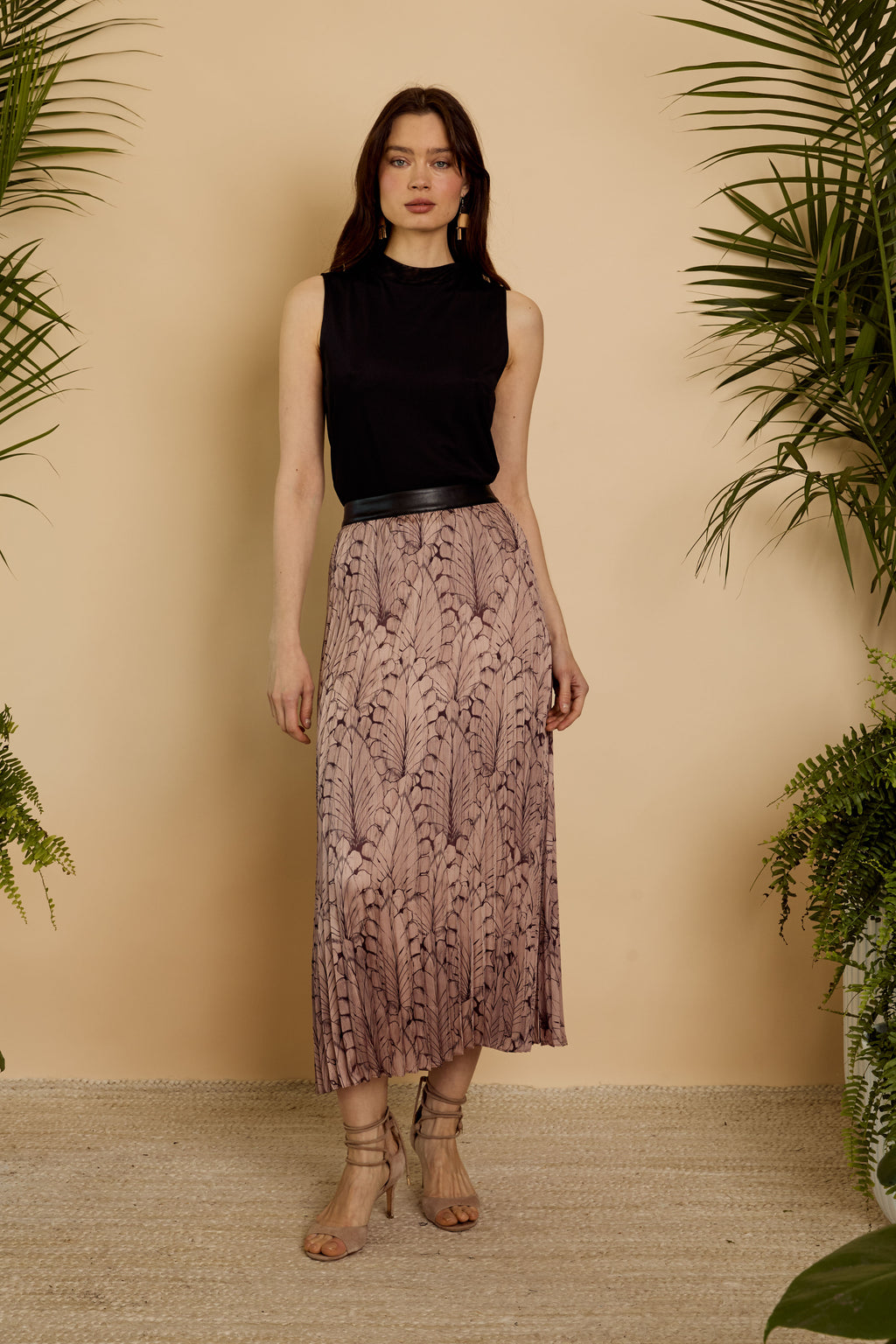 Mia Skirt in Feathered Canopy