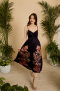 Donna Dress in Crouching Cheetah Black