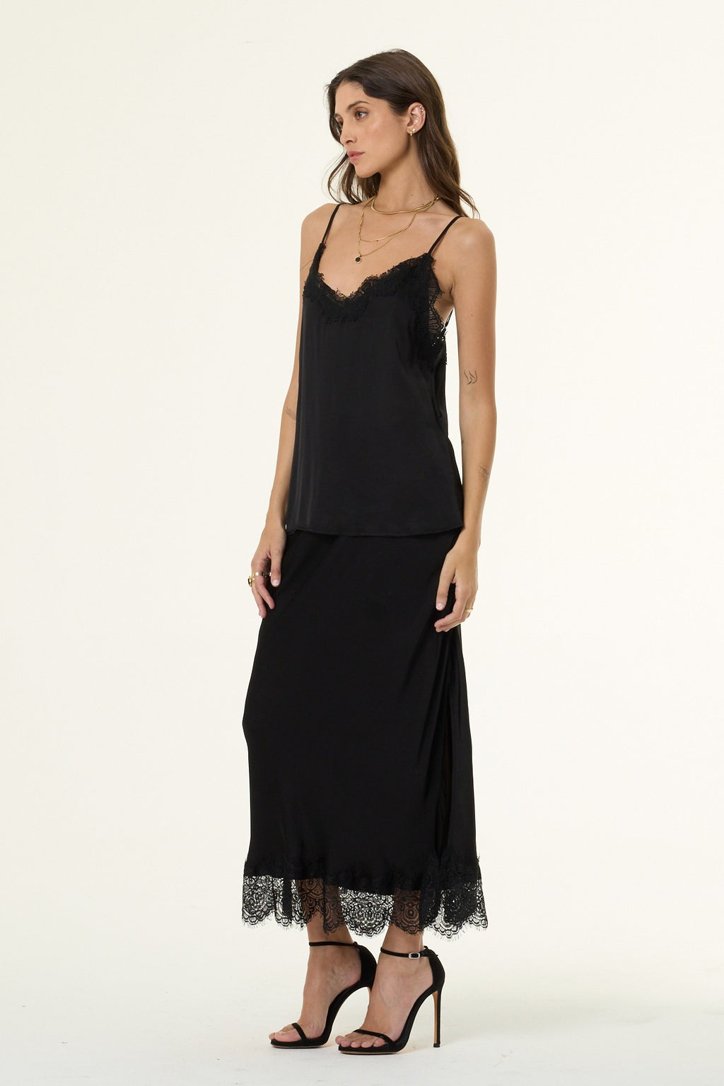 Cinta Lace Cami // Black