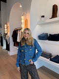 Fur Trim Denim Jacket