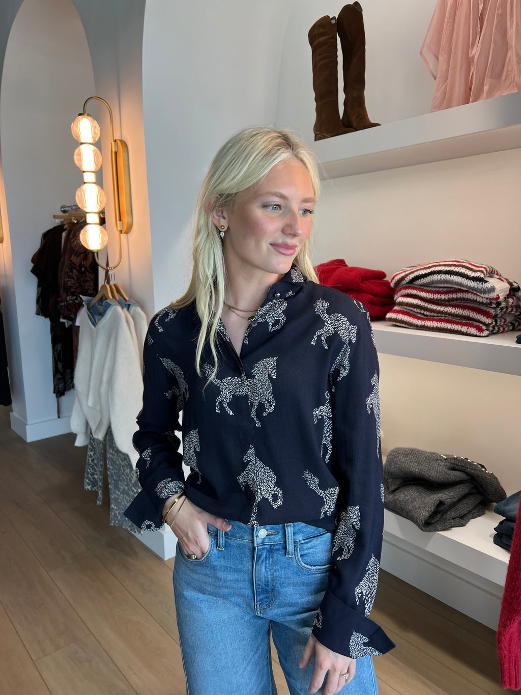 Odetta Cuff Blouse