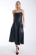 51098 - Sofia Vegan Leather Dress