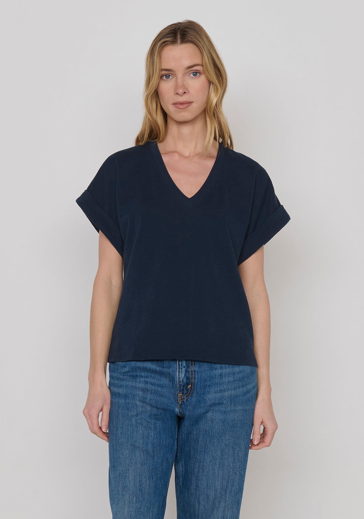 Stevie Cuffed V-Neck