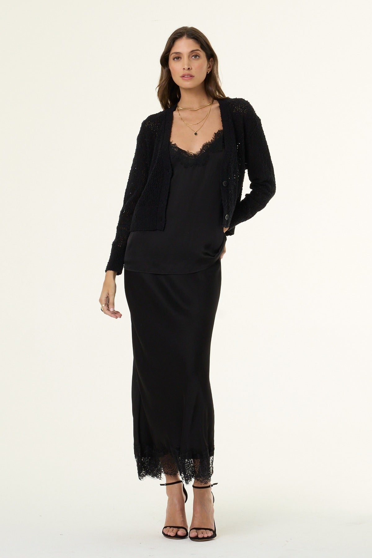 Cinta Lace Cami // Black