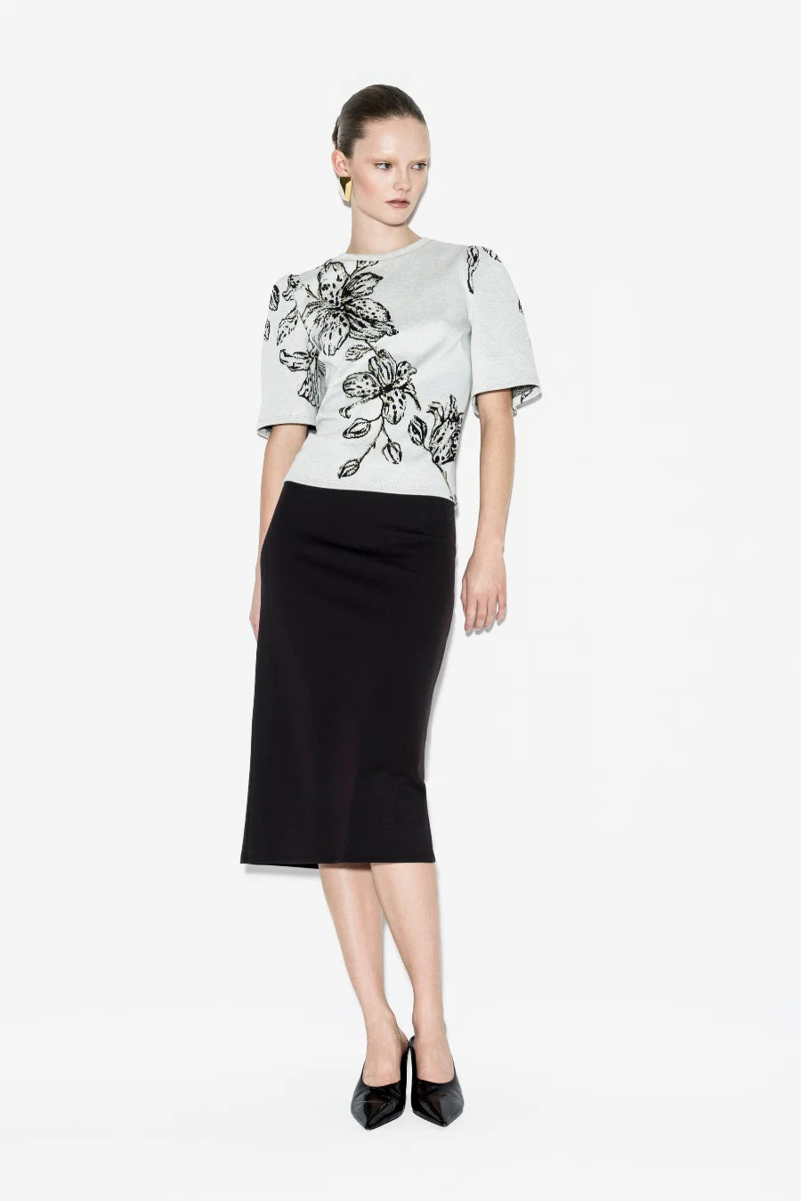 Heather Black Skirt