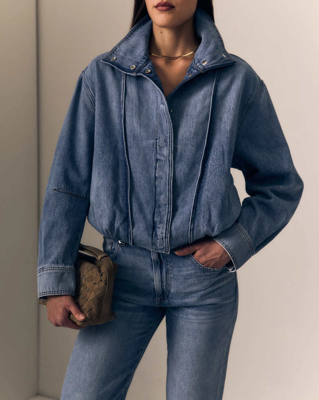 Denim Bubble Jacket