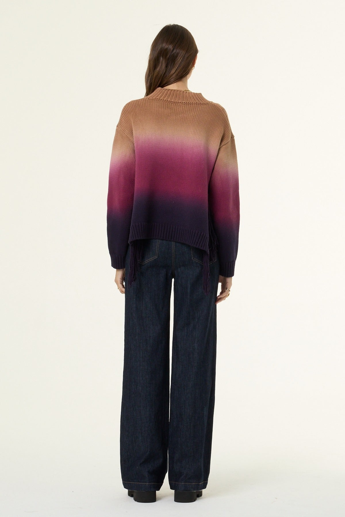 Houston Mock Neck Sweater // Whole Grain Ombre