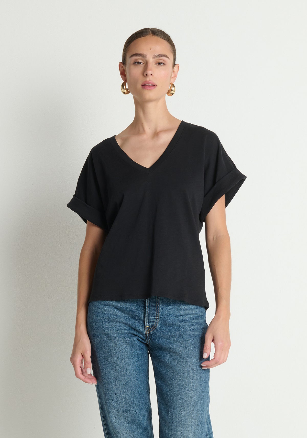 Stevie Cuffed V-Neck