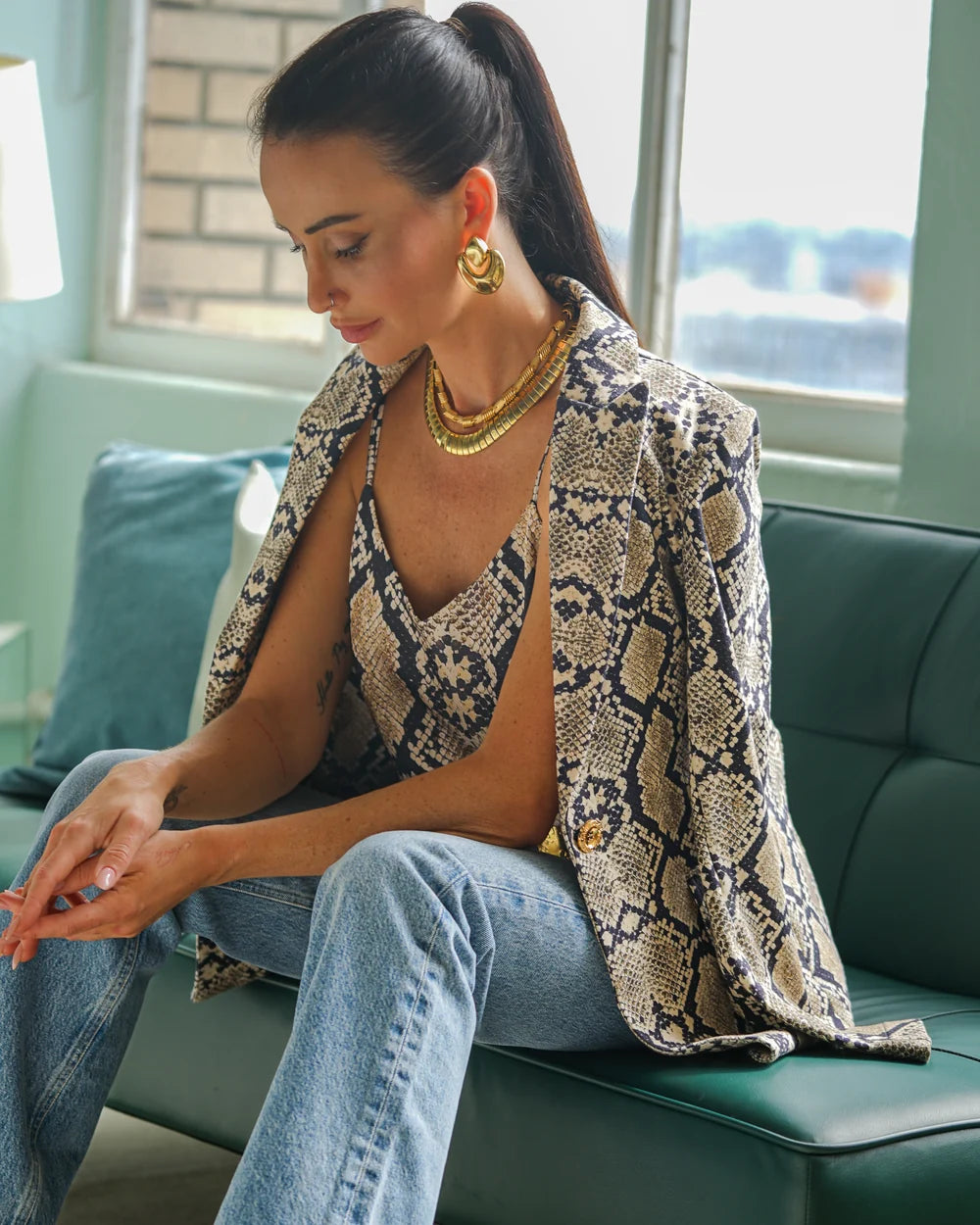 Kravitz Interlock Python Blazer